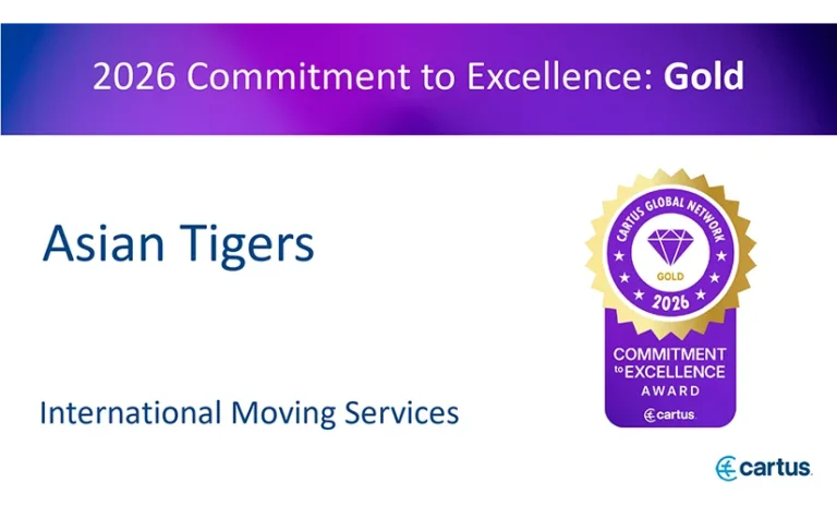 Asian Tigers Singapore Win ‘Commitment to Excellence Gold Award’ at Cartus Global Network Conference 2026