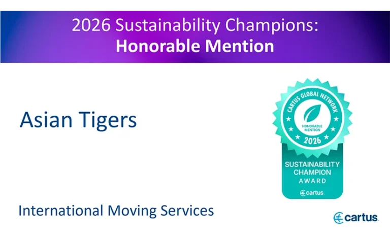 Asian Tigers Singapore Win ‘Global Citizenship Gold Award’ at Cartus Global Network Conference 2026